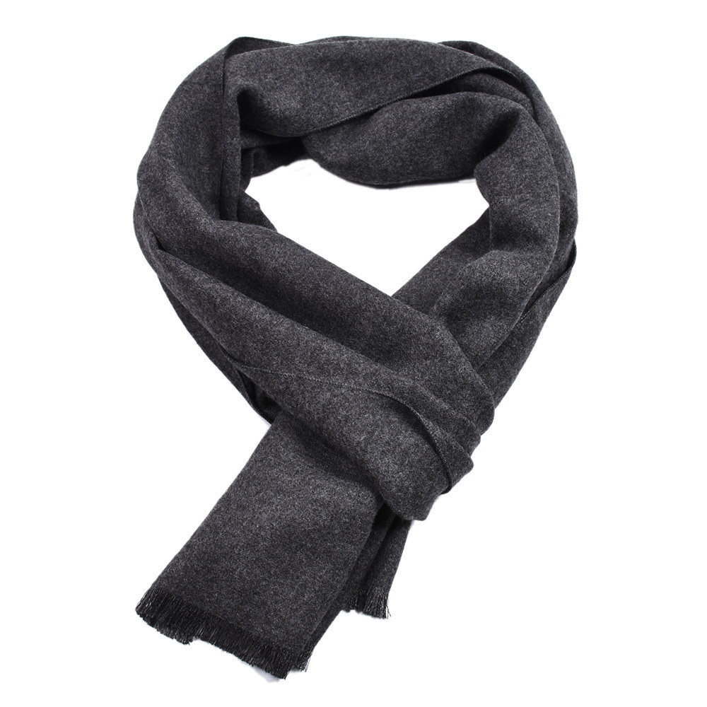 Muffler Men Wool - بلون الكشمير وشاح شتاء دافئ منديل