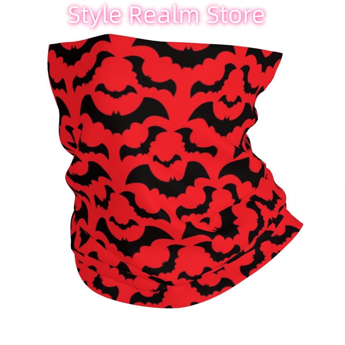 Neck Warmer Tube - القوطية الساحرة الخفافيش نمط باندانا الرقبة