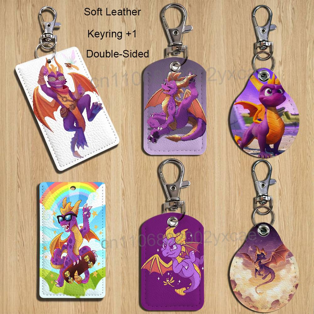 Lanyard Badge Holder - سلسلة مفاتيح جلدية بتصميم سبايرو ذا
