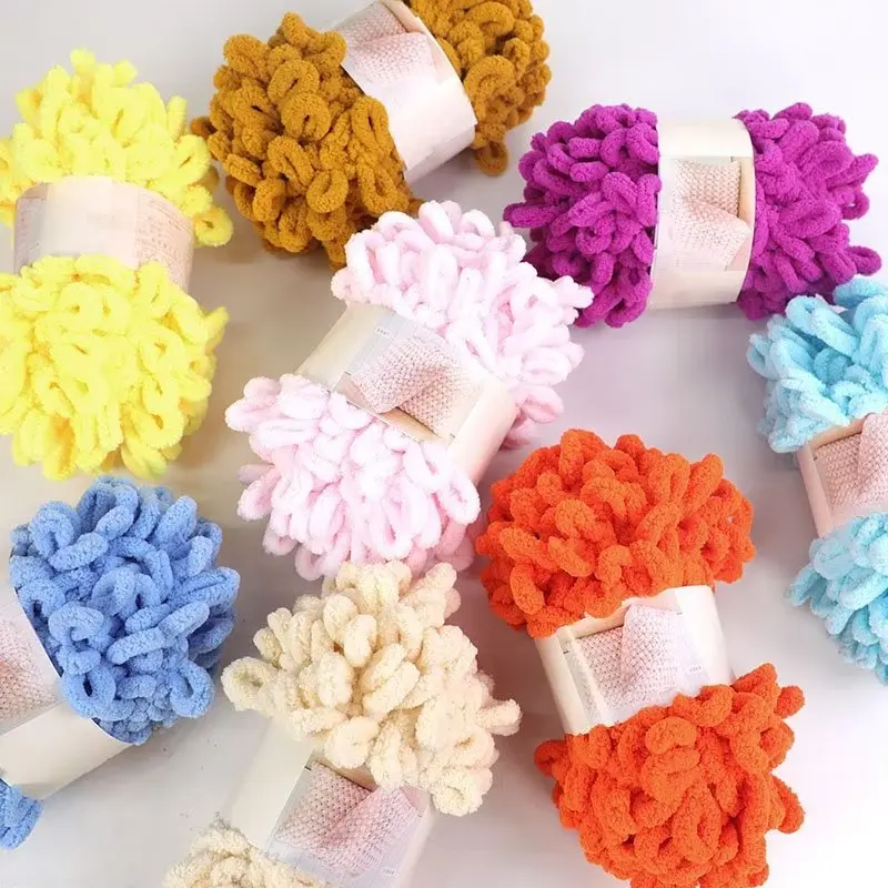 Woven Scarf Blanket - 100 جرام/الكرة إصبع حلقة الغزل الموضوع