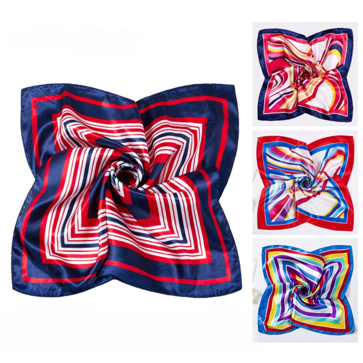 Ascot Neck Scarf - 50*50 سنتيمتر مربع الأوشحة الحريرية وشاح