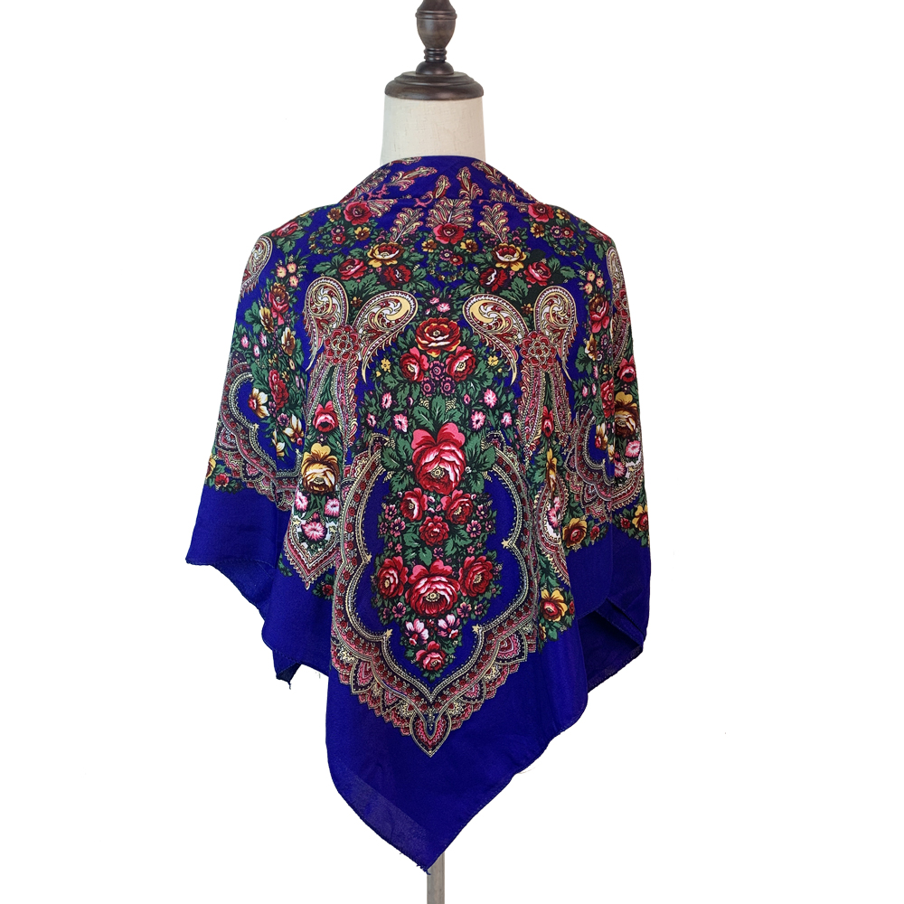 Bandana Cotton - 100*100 سنتيمتر الروسية ساحة وشاح المرأة