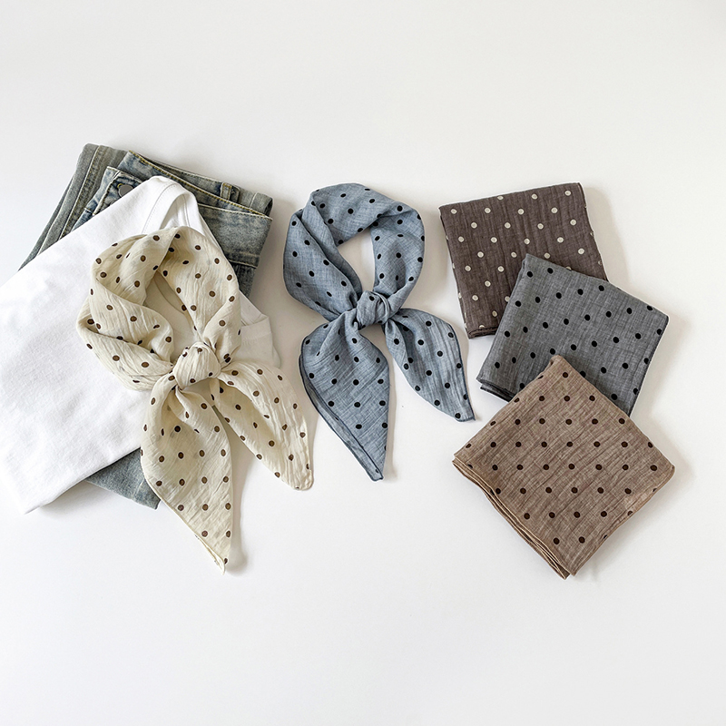 Bandana Cotton - وشاح مربع جديد بلون واحد من