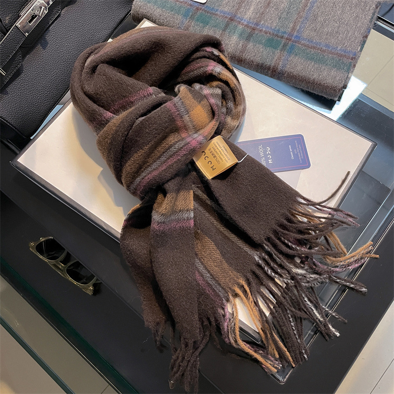 Muffler Men Wool - عالية الجودة نقية 100% الصوف الرجال