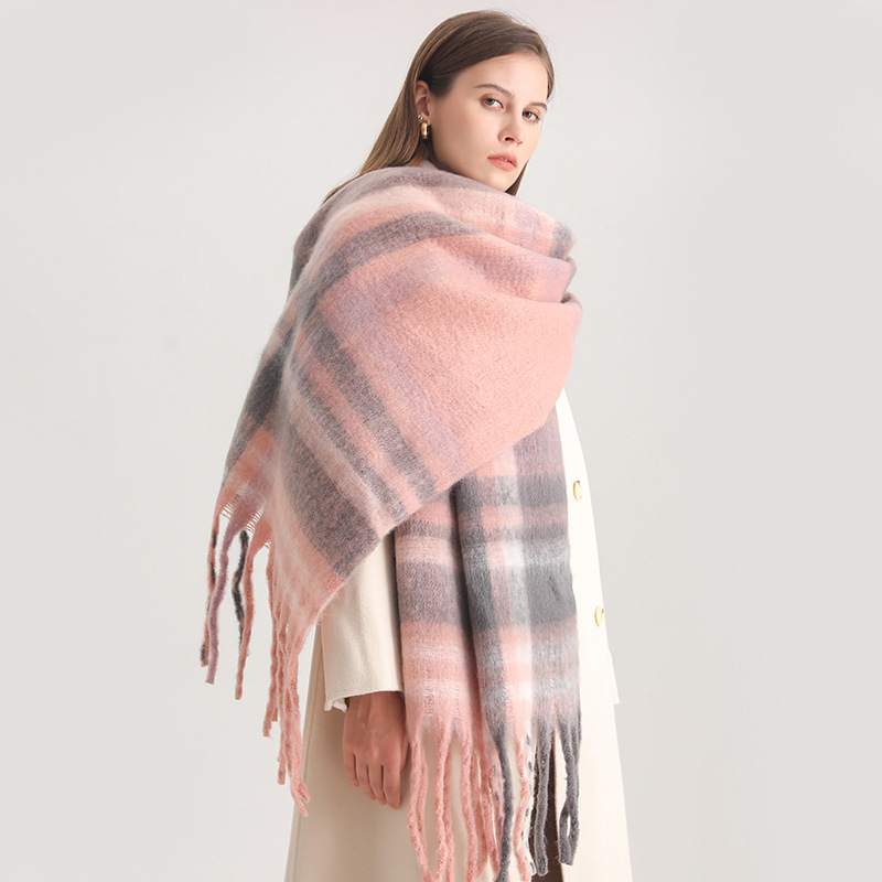 Muffler Men Wool - الكورية الشتاء تقليد الكشمير وشاح طالب