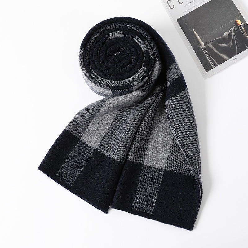 Muffler Men Wool - وشاح فاخر رجل شتاء دافئ وشاح