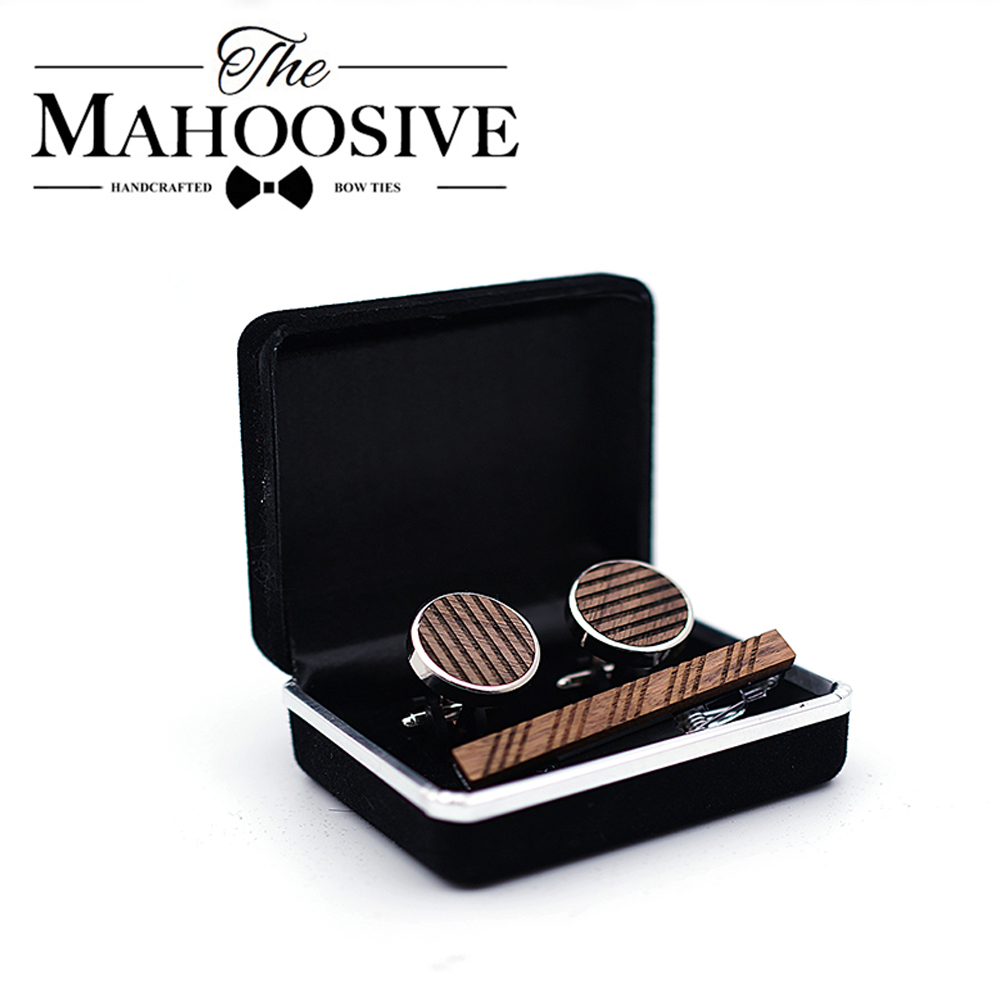 عالية الجودة الخشب الكفة الروا - مراجعة Tie Bar Set Gift وسعره