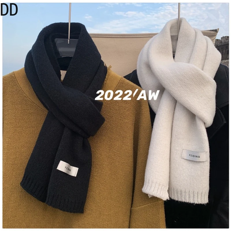 بسيطة أنيقة الصلبة وشاح ناعم ا - مراجعة Muffler Men Wool وسعره