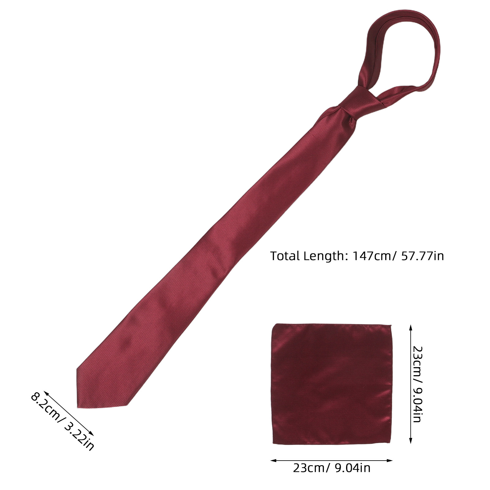 طقم ربطة عنق رجالية بلون موحد  - مراجعة Pocket Square Set وسعره