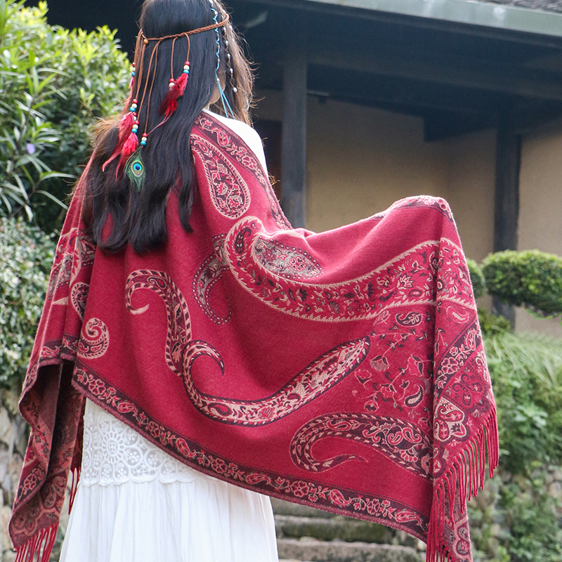 وشاح نسائي جديد على الطراز الب - مراجعة Pashmina Wrap Large وسعره