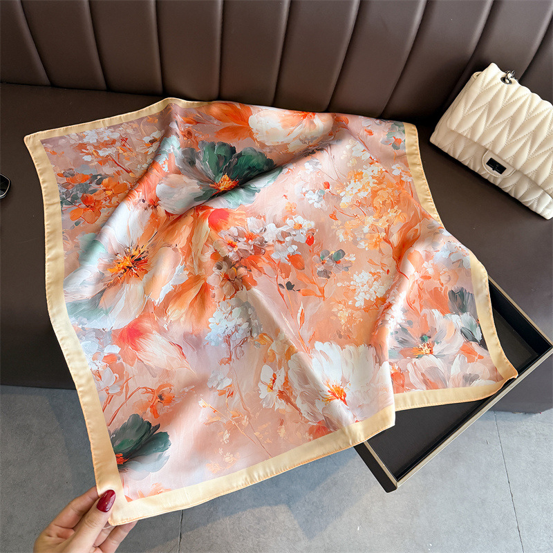 2026 جديد الأزهار طباعة الحرير - مراجعة Silk Neck Scarf وسعره
