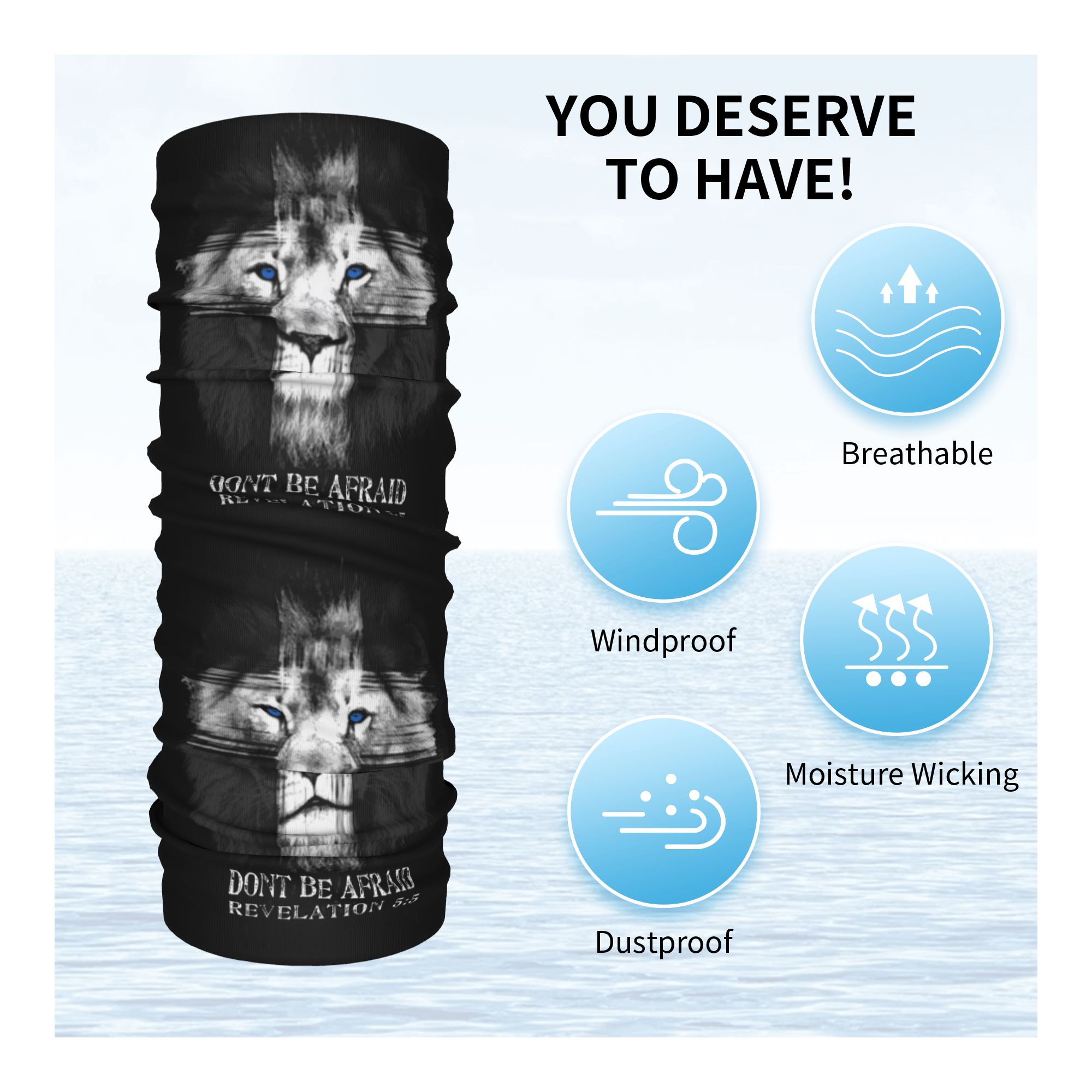 ربطة رأس شتوية مخصصة بتصميم أس - مراجعة Neck Warmer Tube وسعره