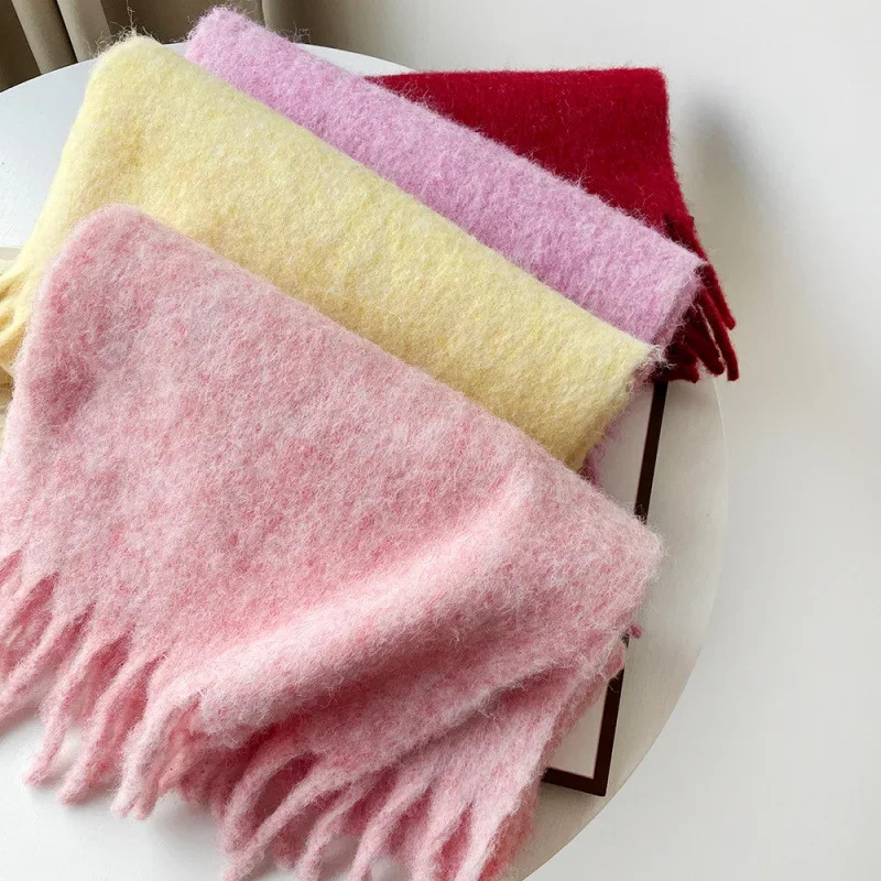 وشاح سيدة الخريف الشتاء الصلبة - مراجعة Muffler Men Wool وسعره