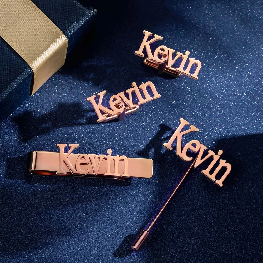 أزرار أكمام شخصية/دبوس التلبيب - مراجعة Tie Bar Set Gift وسعره