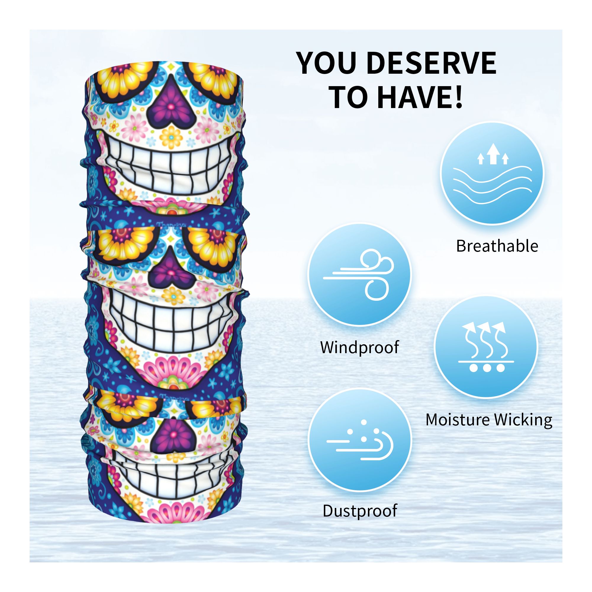 ربطة رأس شتوية مخصصة بتصميم جم - مراجعة Neck Warmer Tube وسعره