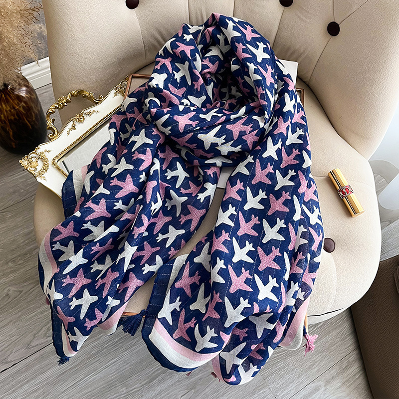 وشاح قطن فاخر للسيدات ، شال ،  - مراجعة Pashmina Wrap Large وسعره