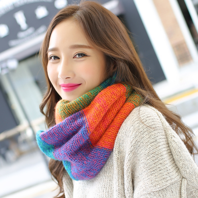 إنفينيتي قوس قزح محبوك الأوشحة - مراجعة Infinity Scarf Knit وسعره