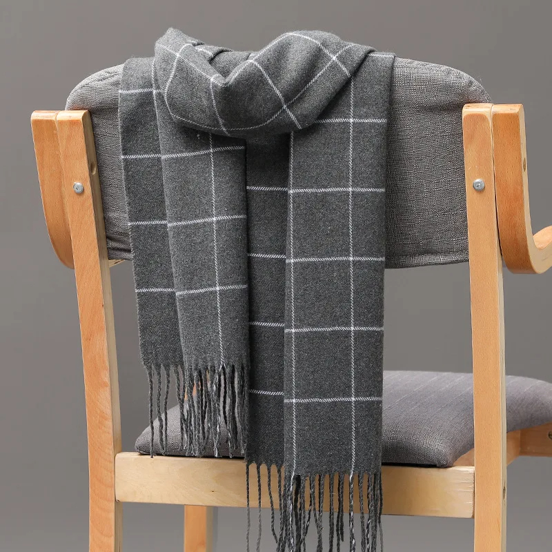 2023 جديد الشتاء الرجال وشاح ا - مراجعة Muffler Men Wool وسعره