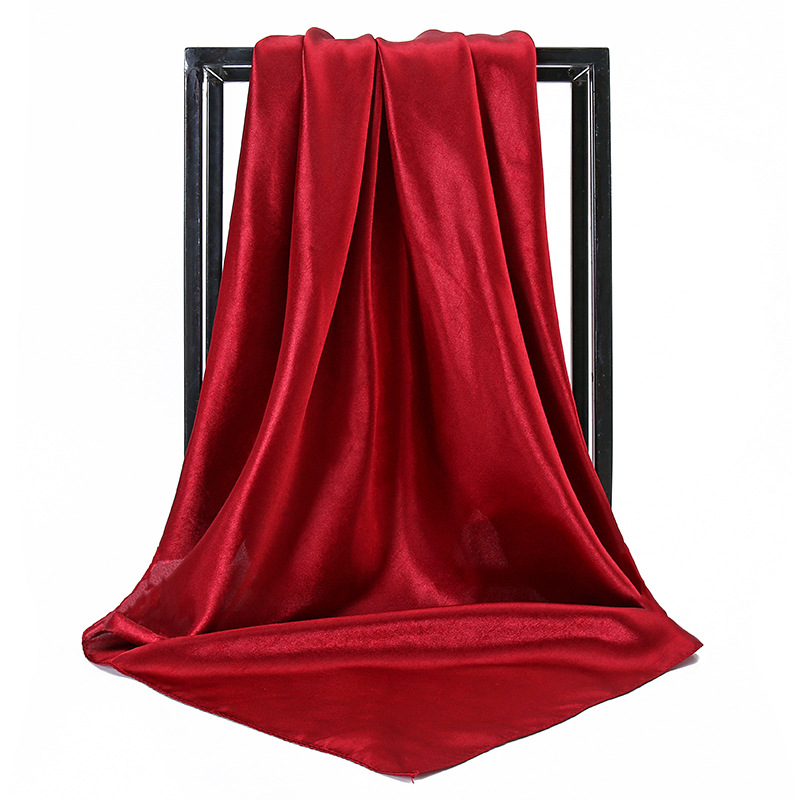 نساء موضة 90*90 سنتيمتر الصيف  - مراجعة Scarf Silk Square وسعره