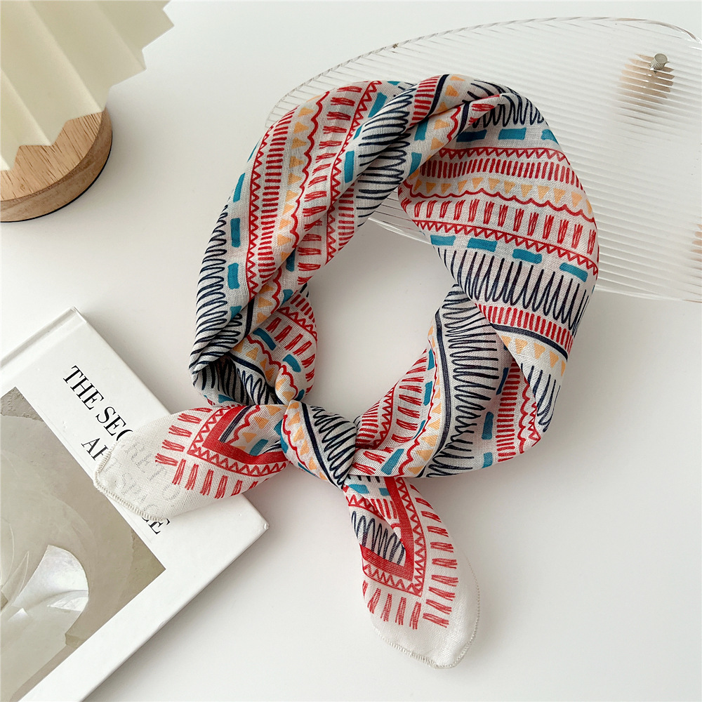 موضة القطن وشاح المرأة الأزهار - مراجعة Bandana Cotton وسعره