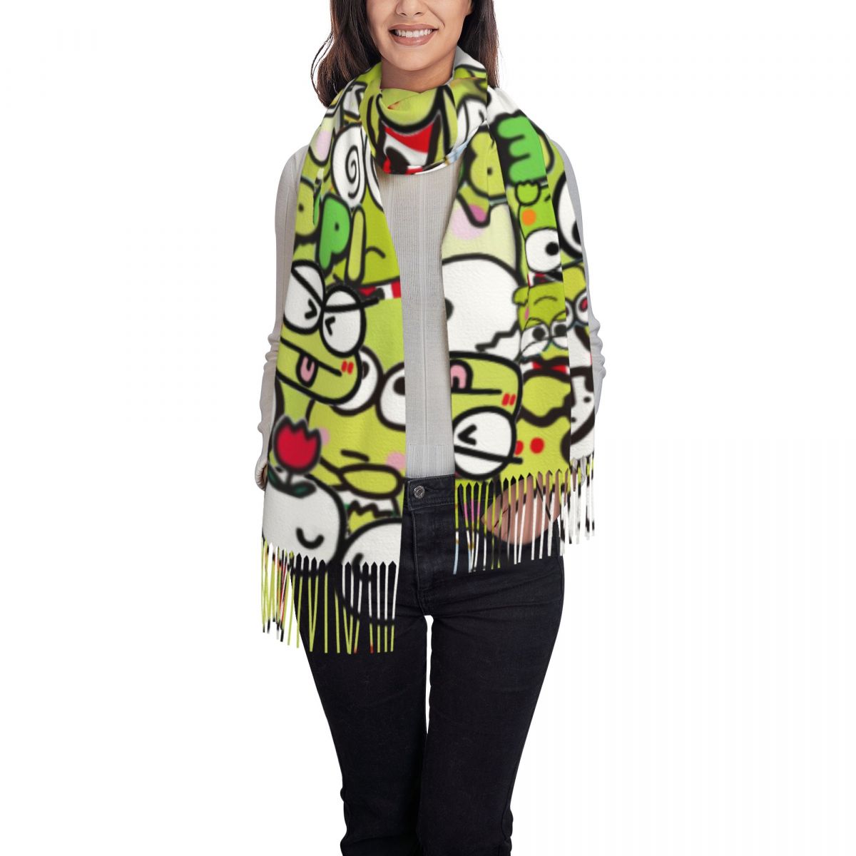 أوشحة شتوية Kero Kero Keroppis - مراجعة Pashmina Wrap Large وسعره