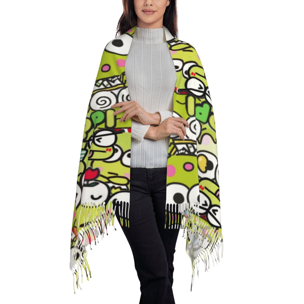 أوشحة شتوية Kero Kero Keroppis - مراجعة Pashmina Wrap Large وسعره