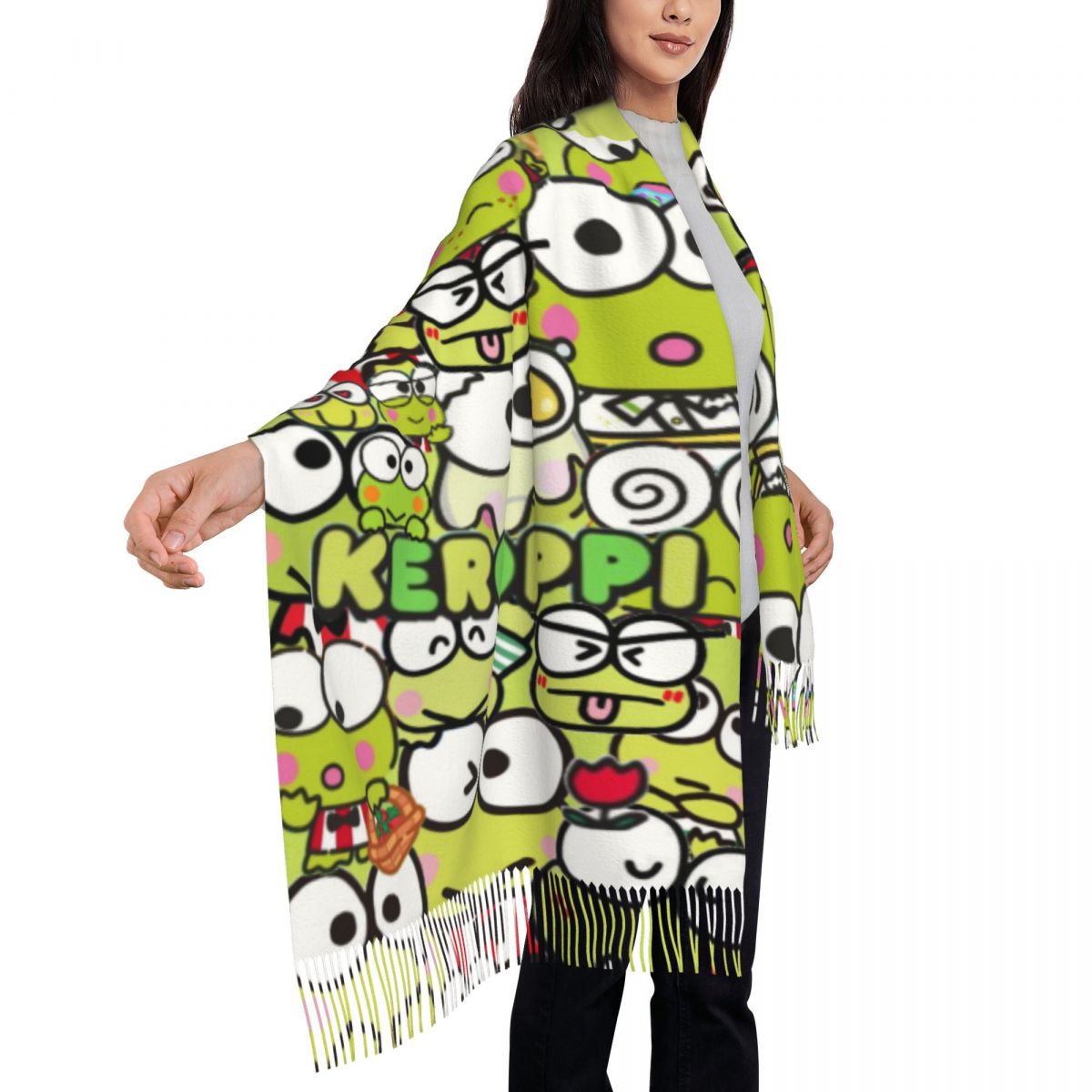أوشحة شتوية Kero Kero Keroppis - مراجعة Pashmina Wrap Large وسعره