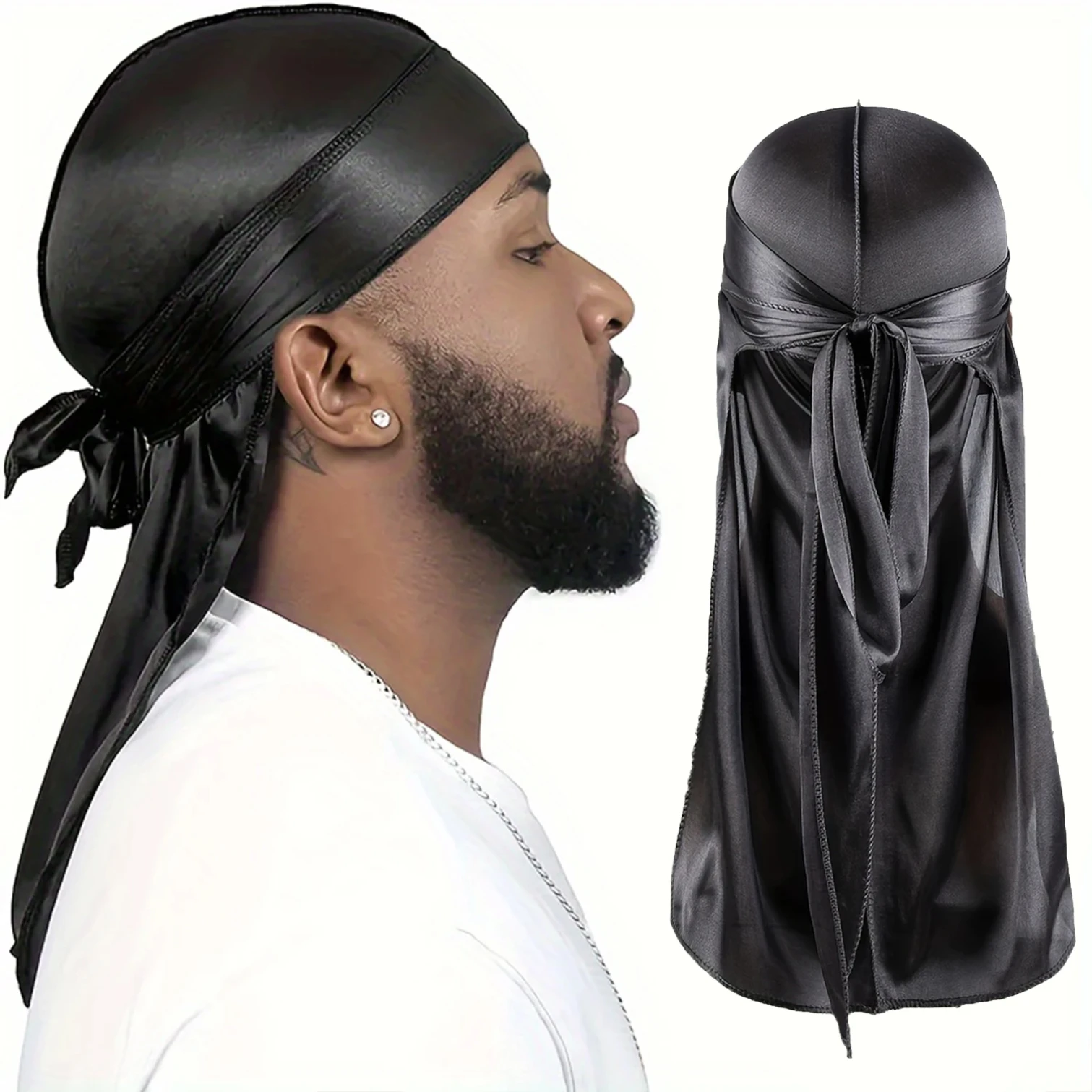 قبعة دوريغ حريرية للرجال، بوني - مراجعة Bandana Doo Rag وسعره