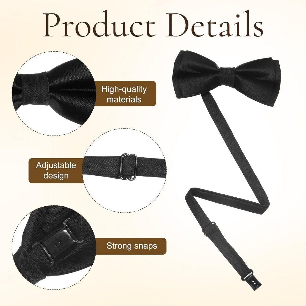 ربطات عنق رجالية، مجموعة من قط - مراجعة Bow Tie Pre Tied وسعره