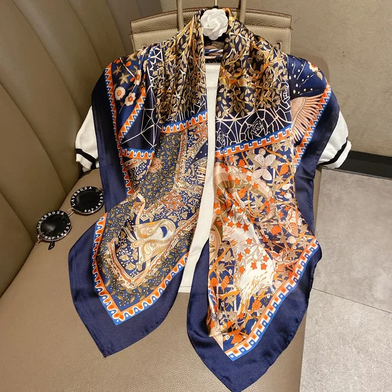 وشاح حريري فاخر 90% مطبوع بخطو - مراجعة Silk Tie Striped وسعره