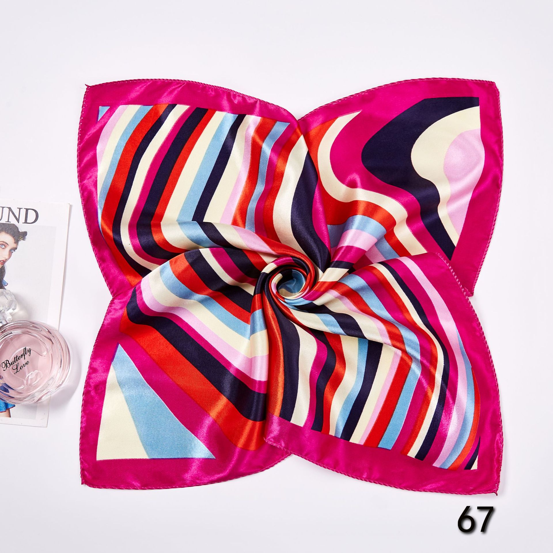 50*50 سنتيمتر مربع الأوشحة الح - مراجعة Ascot Neck Scarf وسعره
