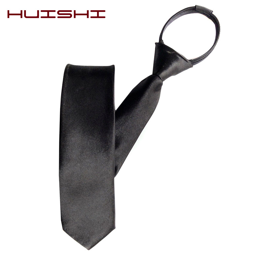HUISHI ربطات عنق بسحاب مربوط م - مراجعة Skinny Tie Men وسعره