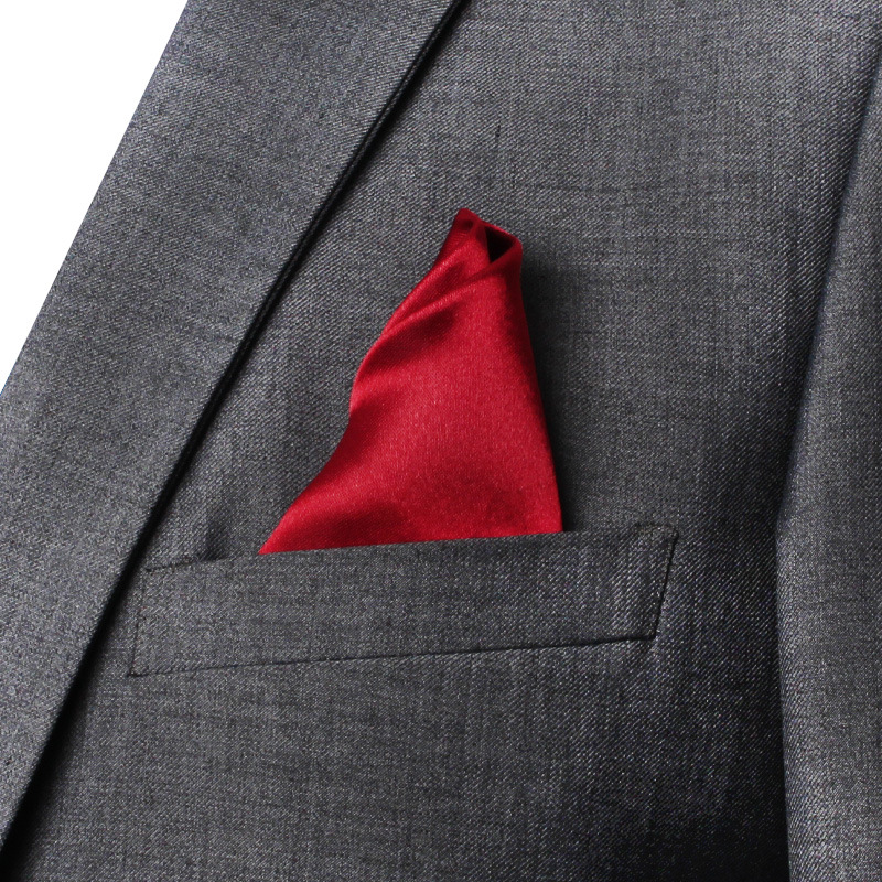 ساتان منديل للرجال لون الحلوى  - مراجعة Pocket Square Set وسعره