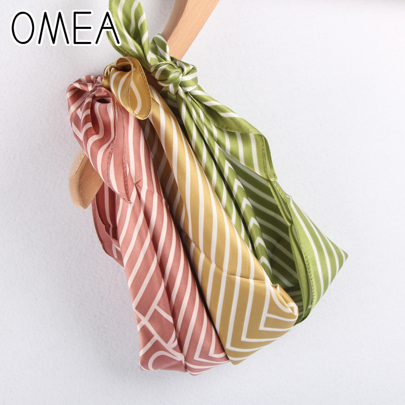 OMEA 100% وشاح حريري حقيقي الم - مراجعة Silk Tie Striped وسعره