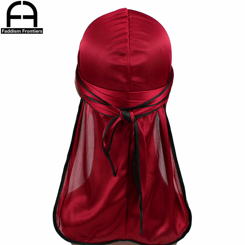 جديد موضة الرجال الساتان Durag - مراجعة Bandana Doo Rag وسعره