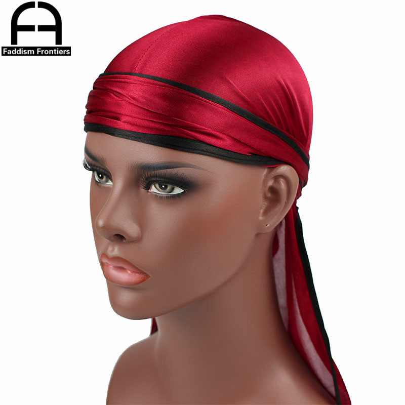 جديد موضة الرجال الساتان Durag - مراجعة Bandana Doo Rag وسعره