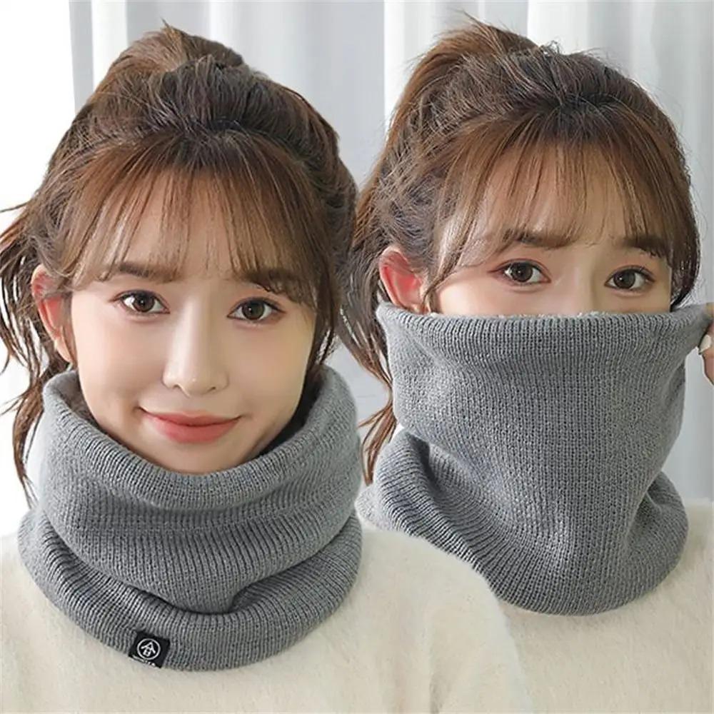 أزياء المرأة وشاح محبوك الصلبة - مراجعة Muffler Men Wool وسعره