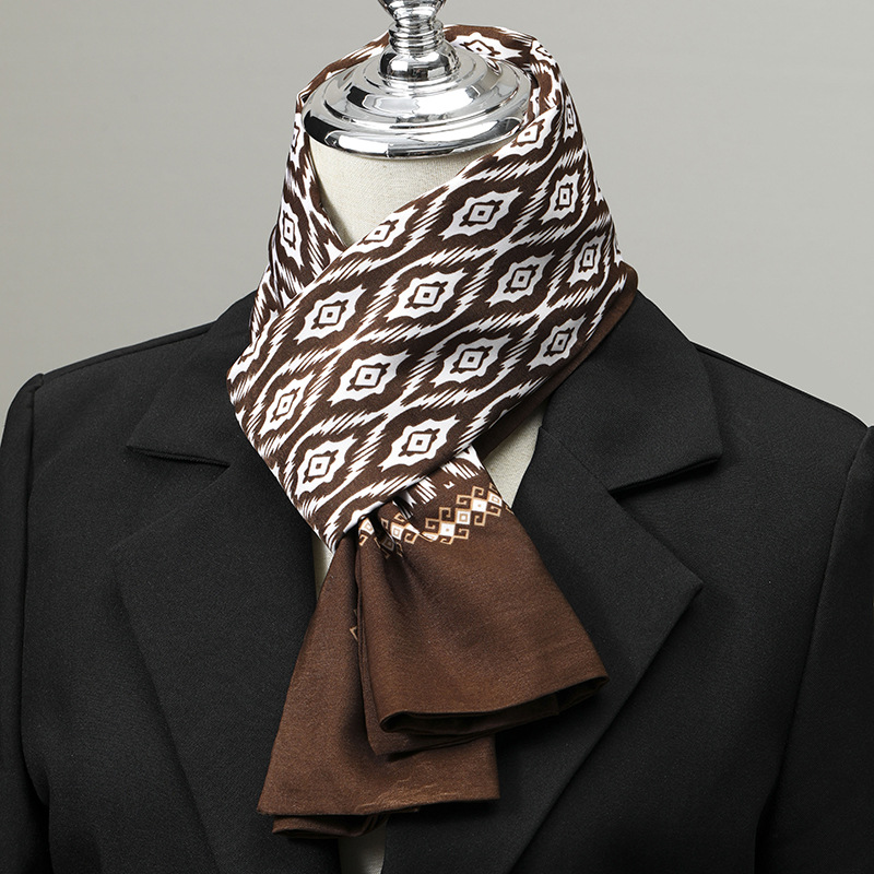 وشاح رجالي تقليد الحرير وشاح ل - مراجعة Scarf Silk Square وسعره