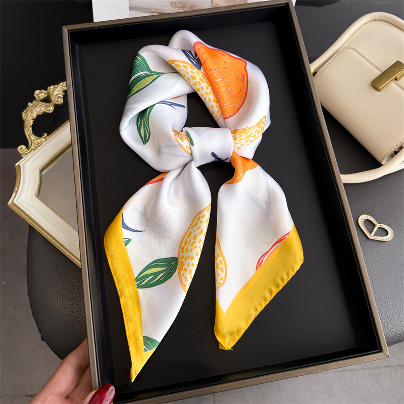 2026 جديد الفاكهة طباعة الحرير - مراجعة Ascot Neck Scarf وسعره