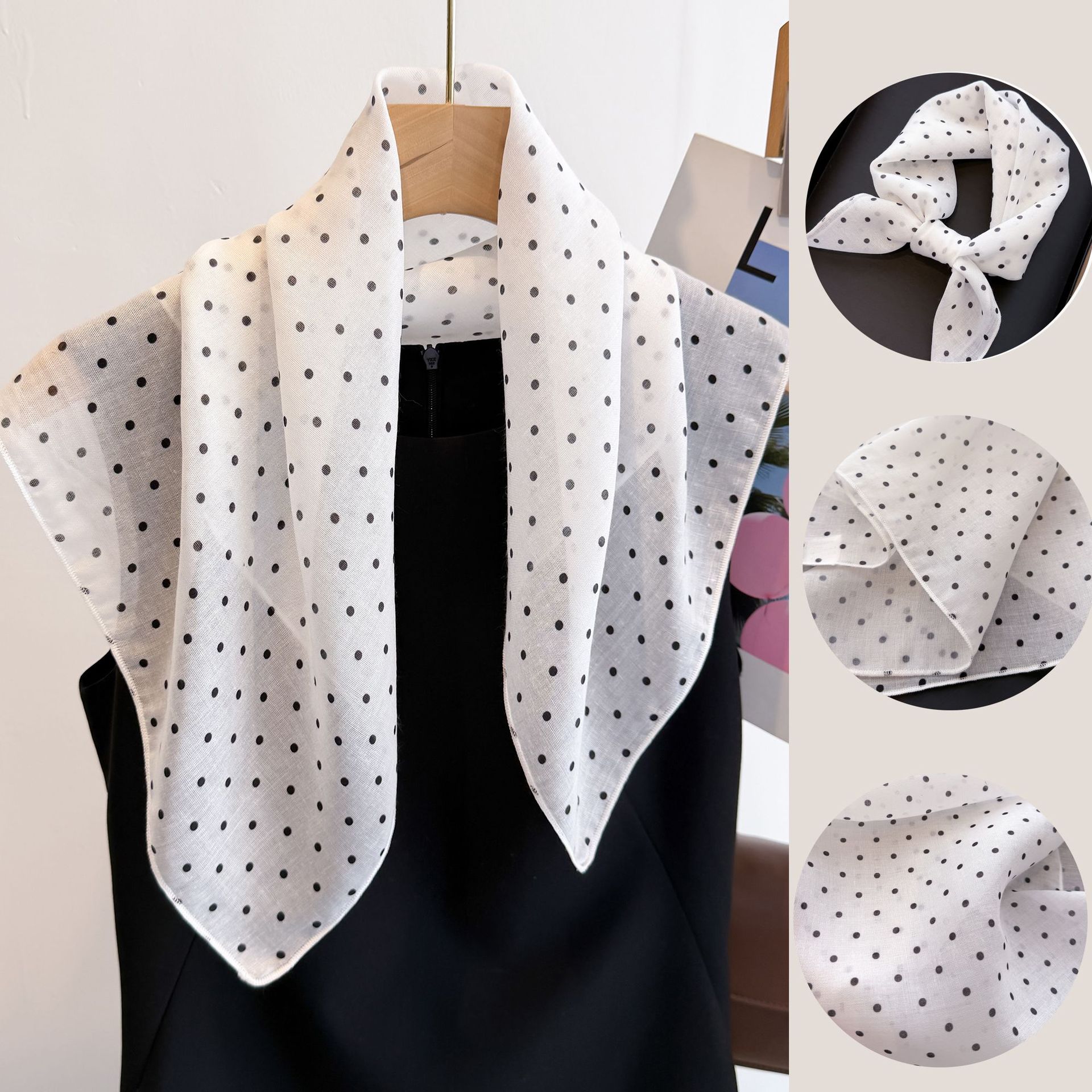 وشاح مربع من القطن والكتان بطو - مراجعة Bandana Cotton وسعره
