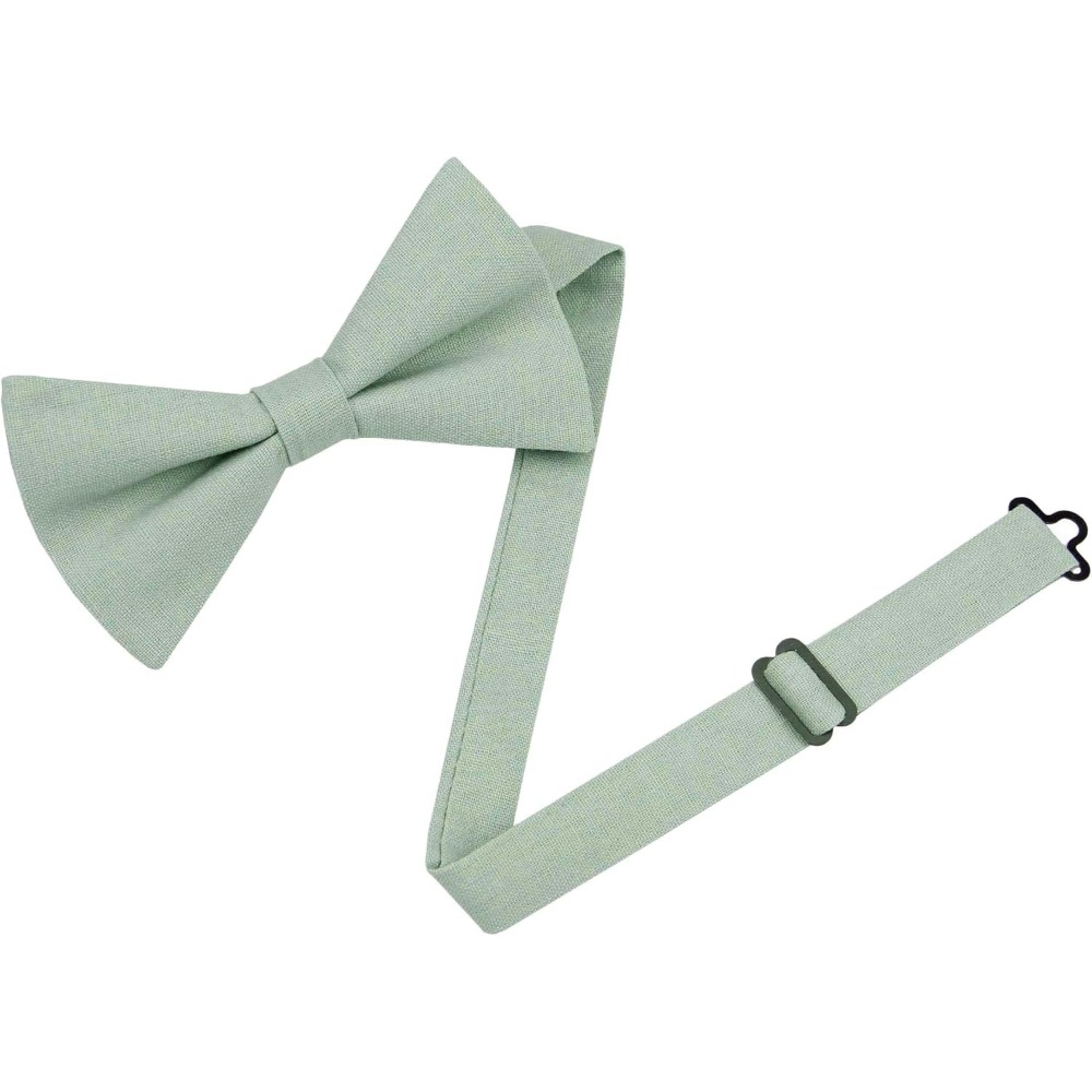 ربطات عنق من الكتان والقطن - أ - مراجعة Bow Tie Pre Tied وسعره