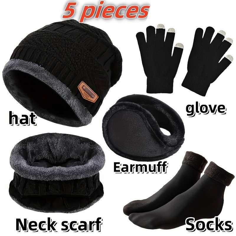 قبعة شتوية للرجال، وشاح شتوي خ - مراجعة Muffler Men Wool وسعره