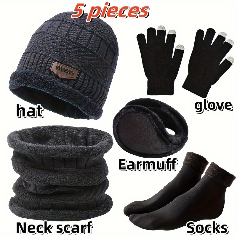 قبعة شتوية للرجال، وشاح شتوي خ - مراجعة Muffler Men Wool وسعره