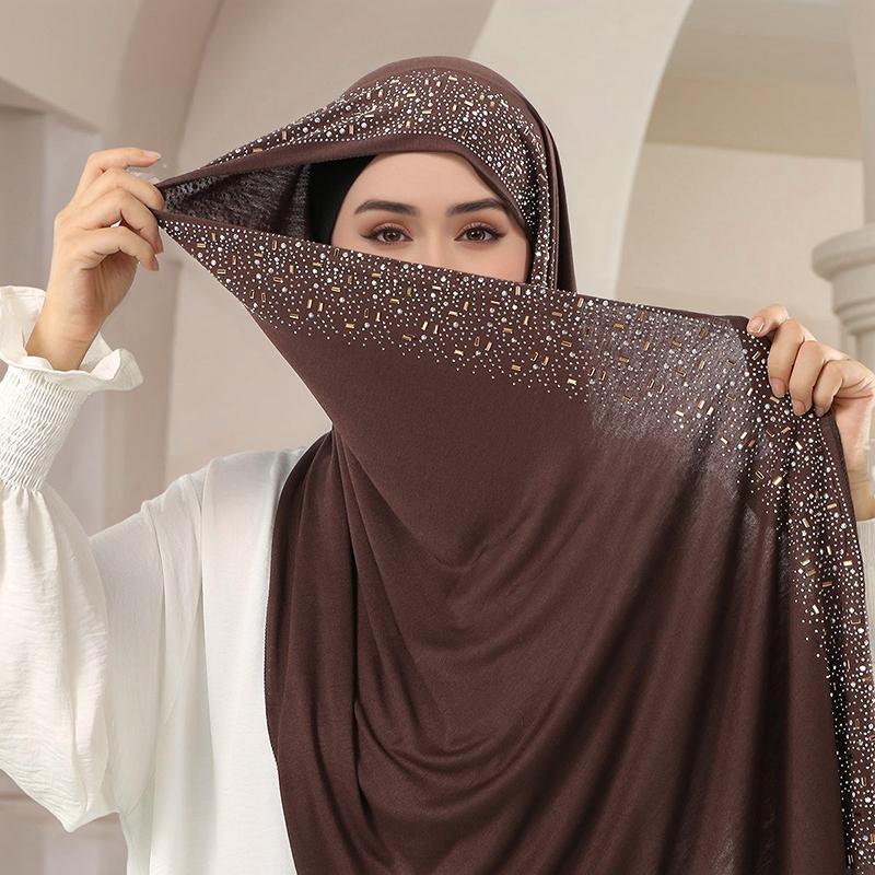 حجاب نسائي من قماش الجيرسي الق - مراجعة Bandana Cotton وسعره