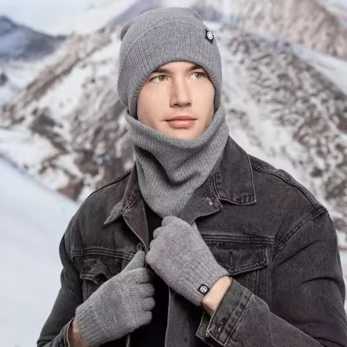 3 قطعة قبعة صغيرة شتوية قفازات - مراجعة Muffler Men Wool وسعره