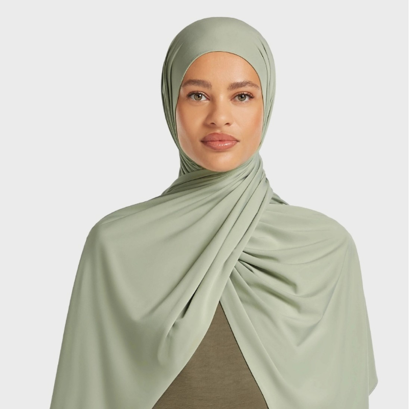 E2 حجاب سائل جيرسي فاخر، شال،  - مراجعة Head Wrap Turban وسعره