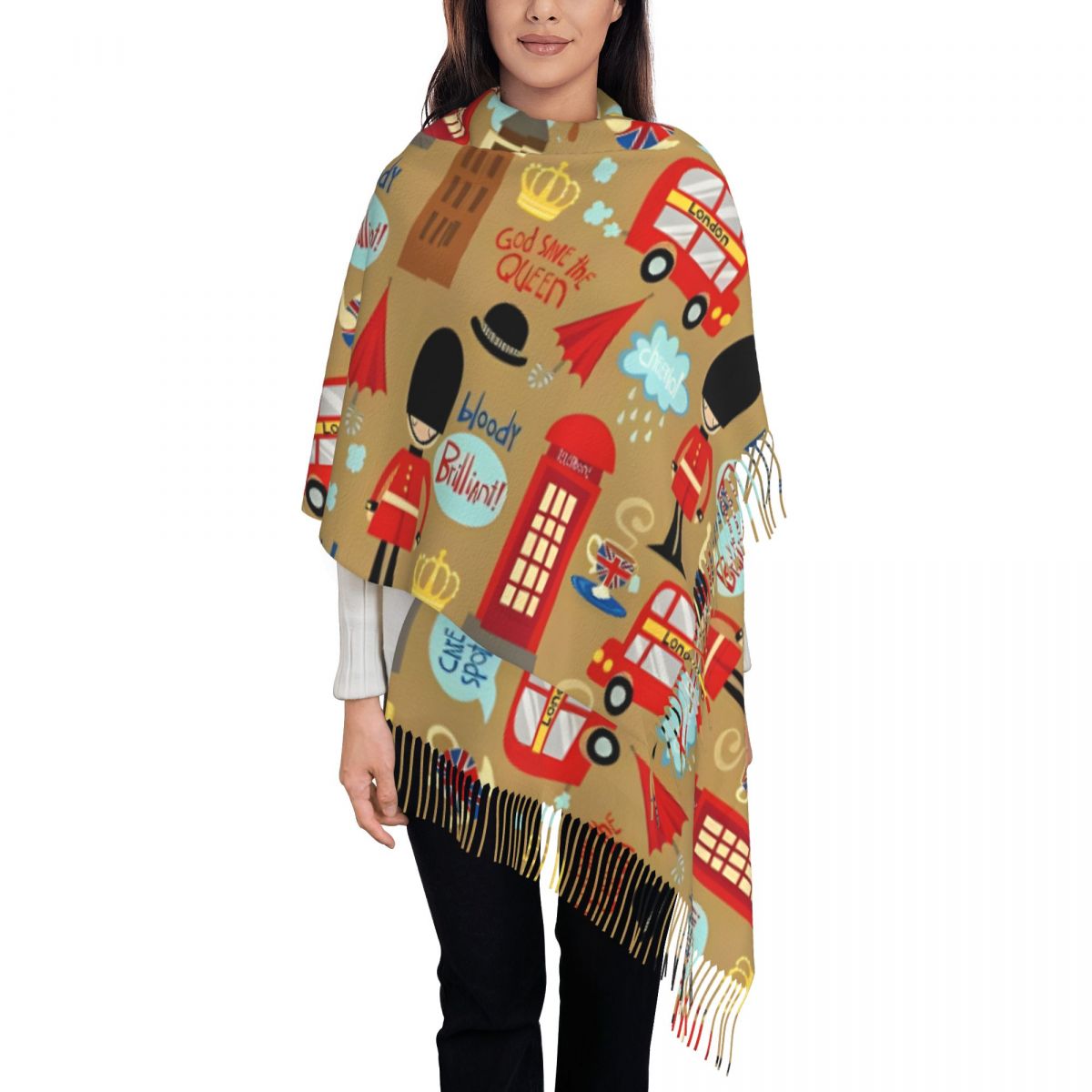 وشاح لندن المسحور للنساء شالات - مراجعة Pashmina Wrap Large وسعره