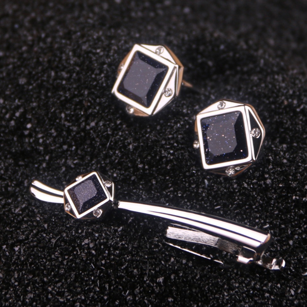 طقم مشبك ربطة عنق للرجال مع أز - مراجعة Tie Bar Set Gift وسعره