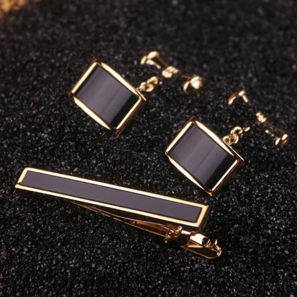 طقم مشبك ربطة عنق للرجال مع أز - مراجعة Tie Bar Set Gift وسعره