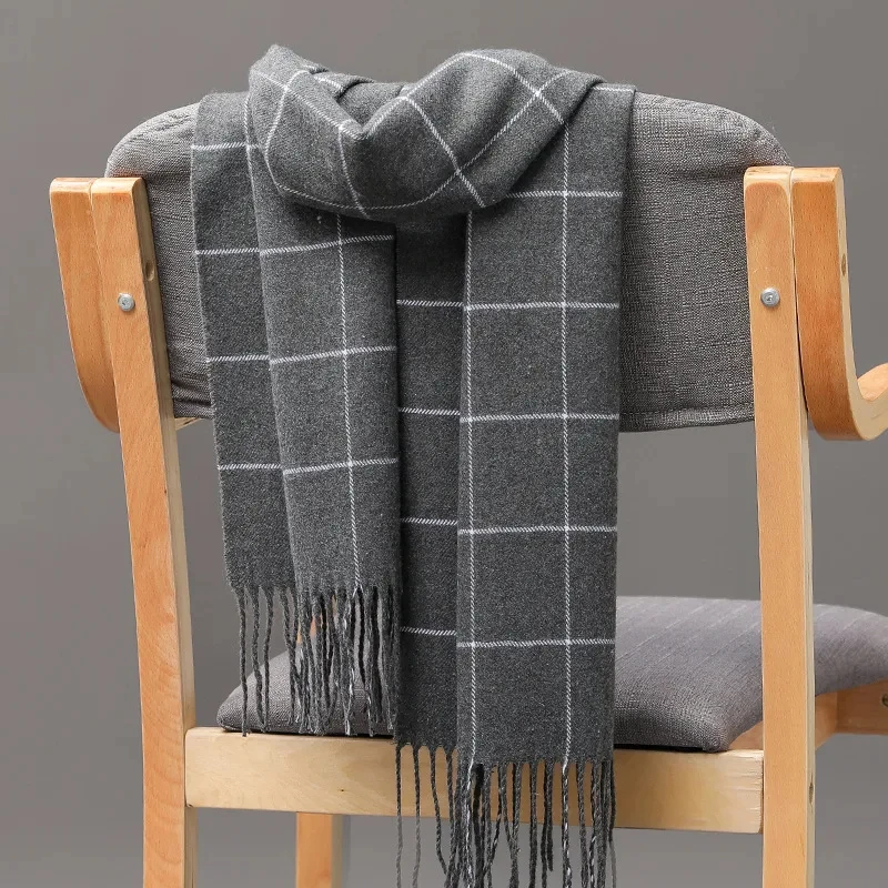 2024 جديد الشتاء الرجال وشاح ا - مراجعة Muffler Men Wool وسعره